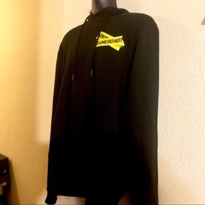 Off-White black ss18 "TEMPERATURE" hoodie